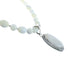Native American Sterling Silver Mother of Pearl Bead Necklace Pendant JX129832